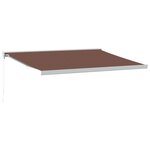 vidaXL Auvent manuel rétractable marron 400x300 cm