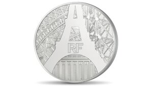 Pièce de monnaie 10 euro France 2014 argent BE – Tour Eiffel et Palais de Chaillot