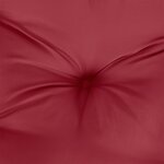 vidaXL Coussins de palette lot de 2 rouge bordeaux 50x50x7 cm