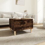 vidaXL Table d'appoint Chêne fumé 50x46x35 cm Bois d'ingénierie