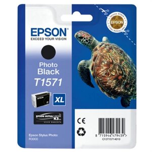 Epson t1571 xl tortue cartouche d'encre noir photo