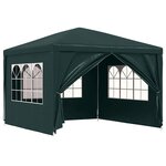 vidaXL Tente de réception 3 x 3 m Vert