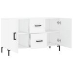 vidaXL Buffet blanc 100x36x60 cm bois d'ingénierie