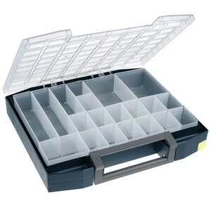 Mallette de rangement avec 20 inserts boxxser 80 8x8 raaco 134989