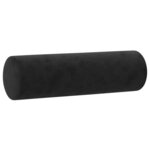 vidaXL Ensemble de canapés 3 Pièces avec coussins noir velours