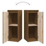 vidaXL Armoire murale Marron miel 30x30x80 cm Bois de pin massif