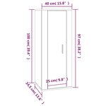 vidaXL Meuble TV mural Blanc brillant 40x34 5x100 cm