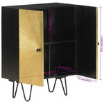 vidaXL Buffet 55x30x75 cm bois massif de manguier