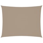 vidaXL Voile de parasol Tissu Oxford rectangulaire 2x3 5 m Taupe