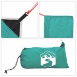 vidaXL Auvent de plage avec ancres de sable vert 304x300 cm