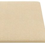 vidaXL Panneaux muraux 12 Pièces Crème 60x30 cm Tissu 2 16 m²