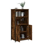 vidaXL Buffet haut chêne fumé 62x36x121 5 cm bois d'ingénierie