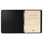 Reliure Luxe Avec Recharge 297x210 Livre D'inventaire + Livre Journal 150 Feuillets Foliotés 90g + 2 Gardes - Noir - Le Dauphin