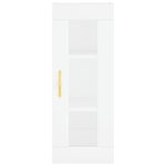 vidaXL Buffet haut Blanc 34 5x34x180 cm Bois d'ingénierie