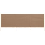 vidaXL Paravent 3 panneaux Tissu 400 x 80 cm Taupe