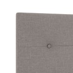 Headboard LED vidaXL Capitonné Taupe 100 cm Tissu