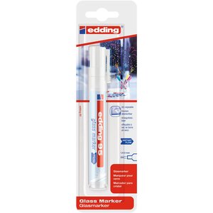 Marqueur pour verre 95 blister de 1 blanc 1 5-3 mm EDDING