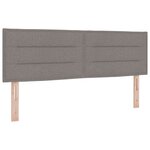 Lit à ressorts vidaXL avec matelas taupe 140x190 cm tissu