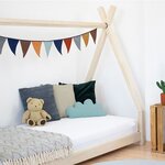 Lit tipi enfant NAKANA 120 x 200 vert pétrole