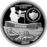 Pièce de monnaie en Argent 25 Dollars g 155.5 (5 oz) Millésime 2021 USS Arizona USS ARIZONA