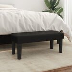 vidaXL Banc Noir 70x30x30 cm Similicuir