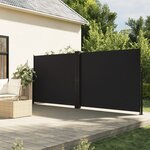 vidaXL Auvent latéral rétractable noir 180x1200 cm