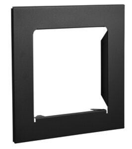 Cadre d'encastrement PROFIL + : STEELBOX, @BOX300 - Noir 9005 - Decayeux