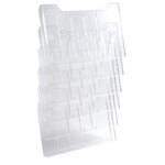 Trieur Mural Modulable Horizontal 6 Compartiments A4 - Cristal - Exacompta