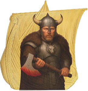 Monnaie ERIK BLOODAXE Sail with the Vikings 1 Oz Argent 1$ Niue 2026