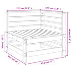 vidaXL Canapé d'angle de jardin bois massif douglas