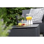 Keter Jeu de canapés de jardin 8 Pièces Salemo Graphite 236629