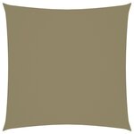 vidaXL Voile de parasol tissu oxford carré 7x7 m beige