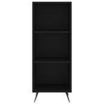 vidaXL Armoire à étagères noir 34 5x32 5x90 cm bois d'ingénierie
