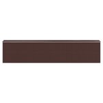 vidaXL Abri de jardin Marron foncé 192x938x223 cm Acier galvanisé