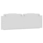 vidaXL Coussin de tête de lit blanc 160 cm similicuir