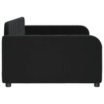 vidaXL Lit de repos noir 90x200 cm velours