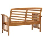 vidaXL Banc de jardin 119 cm bois d'acacia solide