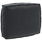 vidaXL Coussin de Pallet pour Dossier Noir 50x40x12 cm Tissu Oxford
