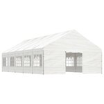 vidaXL Belvédère avec toit blanc 11 15x5 88x3 75 m polyéthylène