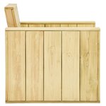 vidaXL Chaises de jardin lot de 2 89x76x76 cm Bois de pin imprégné
