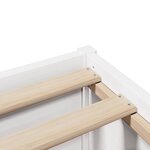 vidaXL Cadre de lit et tête de lit blanc 180x200 cm bois de pin massif