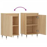 vidaXL Buffets 2 Pièces chêne sonoma 40x35x70 cm bois d'ingénierie
