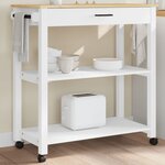 vidaXL Chariot de cuisine MONZA 84x40x90 cm bois massif de pin