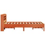 vidaXL Cadre de lit sans matelas cire marron 120x200cm bois pin massif