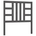 vidaXL Tête de lit Gris 106x4x100 cm Bois massif de pin