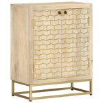 vidaXL Buffet avec 2 portes 55x30x70 cm bois massif de manguier