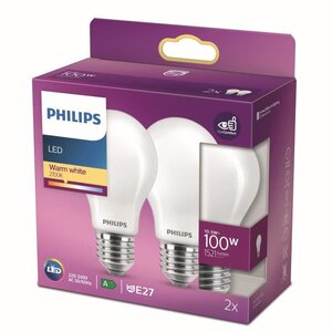 Lot de 2 ampoules LED connectées E27 9W Philips Hue White Lot de 2