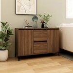 vidaXL Buffet Chêne marron 104x35x70 cm Bois d'ingénierie