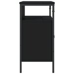 vidaXL Armoire lavabo de salle de bain noir 80x30x60 cm