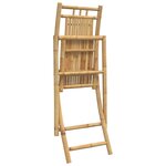 vidaXL Chaises pliables de jardin lot de 4 46x66x99 cm bambou